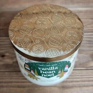 Bath & Body Works Accents | Bath and Body Works 3-Wick Vanilla Bean Noel Candle